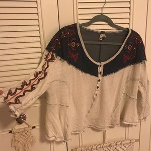 Flowy slight crop Free People Top